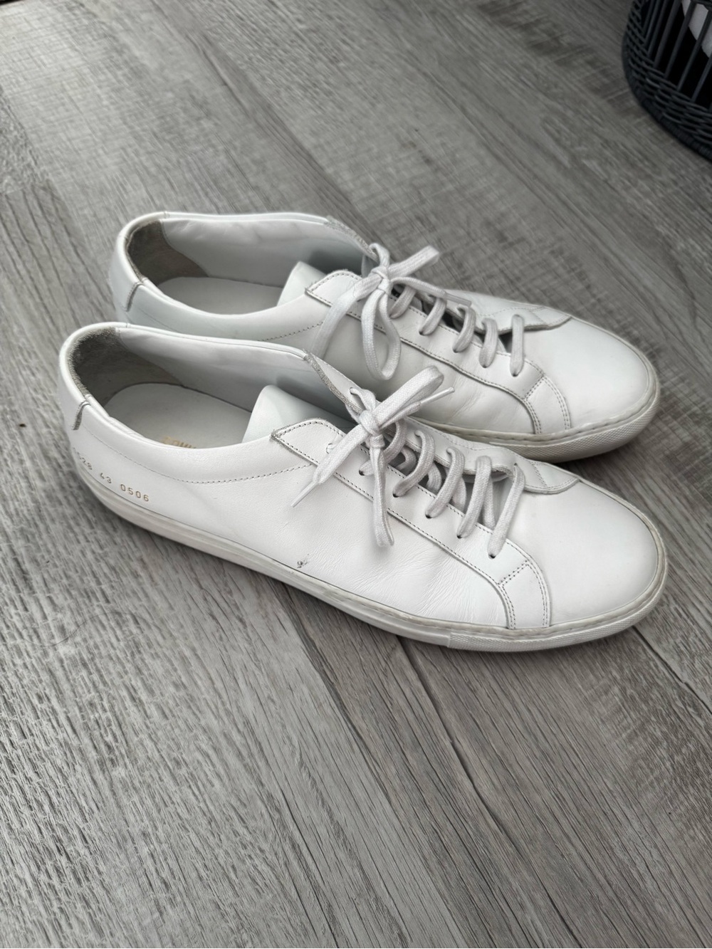 Common Projects White Leather Low-Top Sneakers
